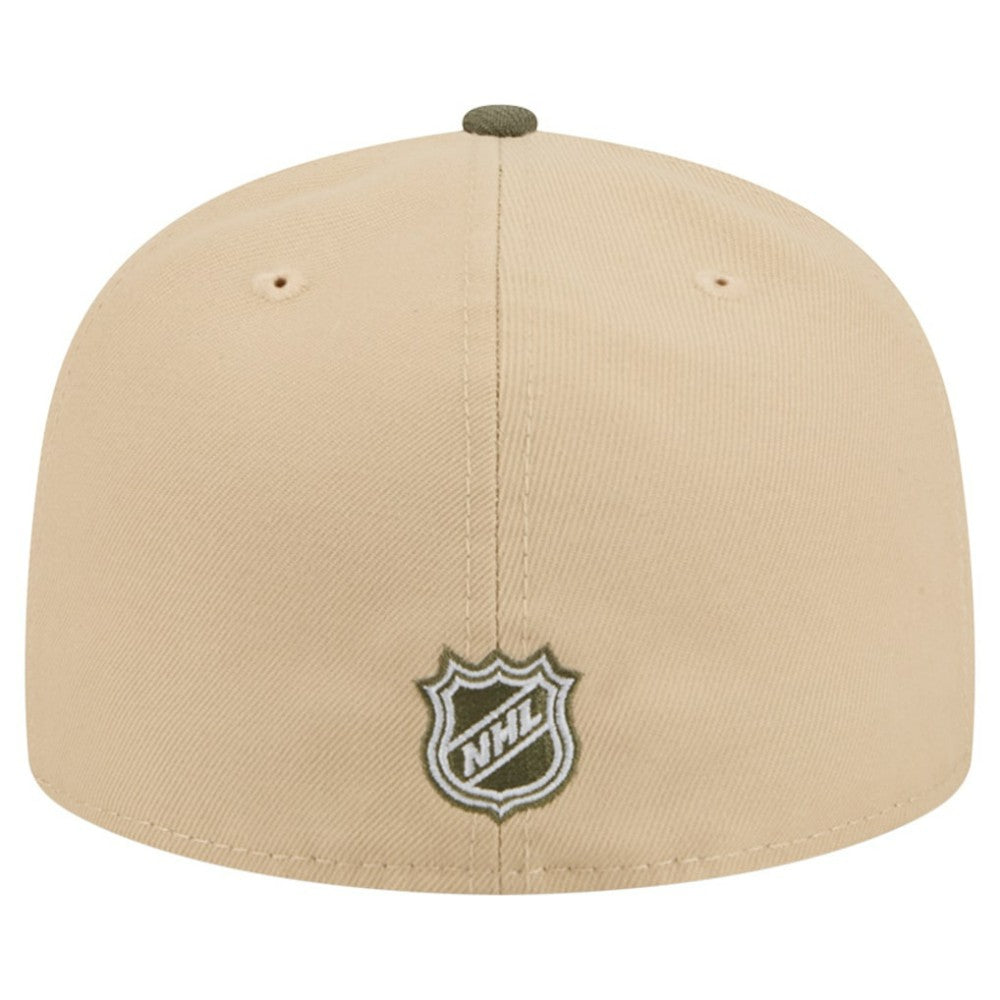 Pittsburgh Penguins New Era Color Pack Two-Tone 59FIFTY A-Frame Fitted Hat Tan/Olive