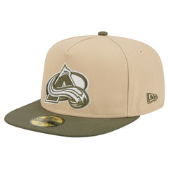 Colorado Avalanche - New Era Color Pack Two-Tone 59FIFTY A-Frame Fitted Hat Tan/Olive