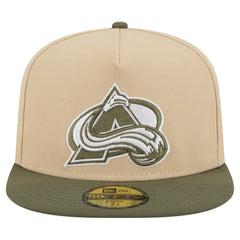 Colorado Avalanche - New Era Color Pack Two-Tone 59FIFTY A-Frame Fitted Hat Tan/Olive