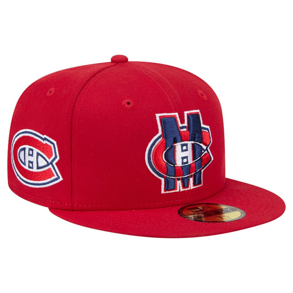 Montreal Canadiens - New Era Deceptor 59FIFTY Fitted Hat Red