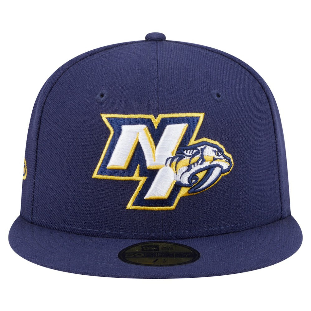 Nashville Predators - New Era Deceptor 59FIFTY Fitted Hat Navy