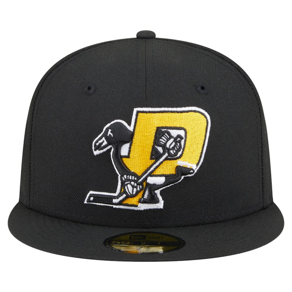 Pittsburgh Penguins New Era Deceptor 59FIFTY Fitted Hat Black