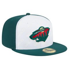 Minnesota Wild - New Era Repeat Two-Tone 59FIFTY Fitted Hat White/Green