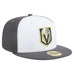 Vegas Golden Knights New Era Repeat Two-Tone 59FIFTY Fitted Hat White/Gray