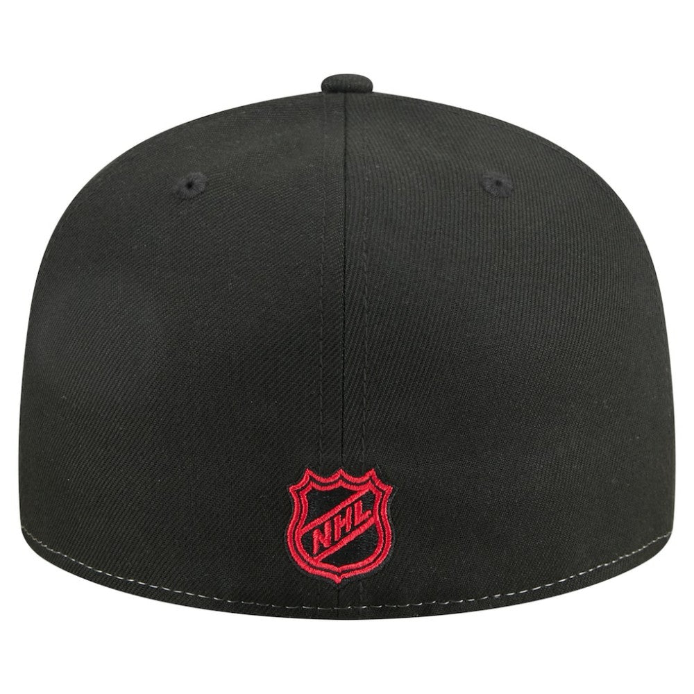 Chicago Blackhawks New Era Repeat Two-Tone 59FIFTY Fitted Hat White/Black