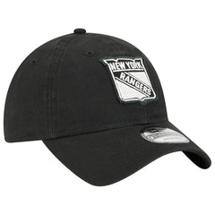 New York Rangers New Era Stamp Fabric Applique 9TWENTY Adjustable Hat Black