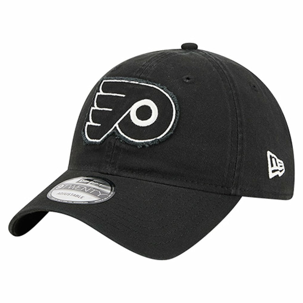 Philadelphia Flyers - New Era Stamp Fabric Applique 9TWENTY Adjustable Hat Black
