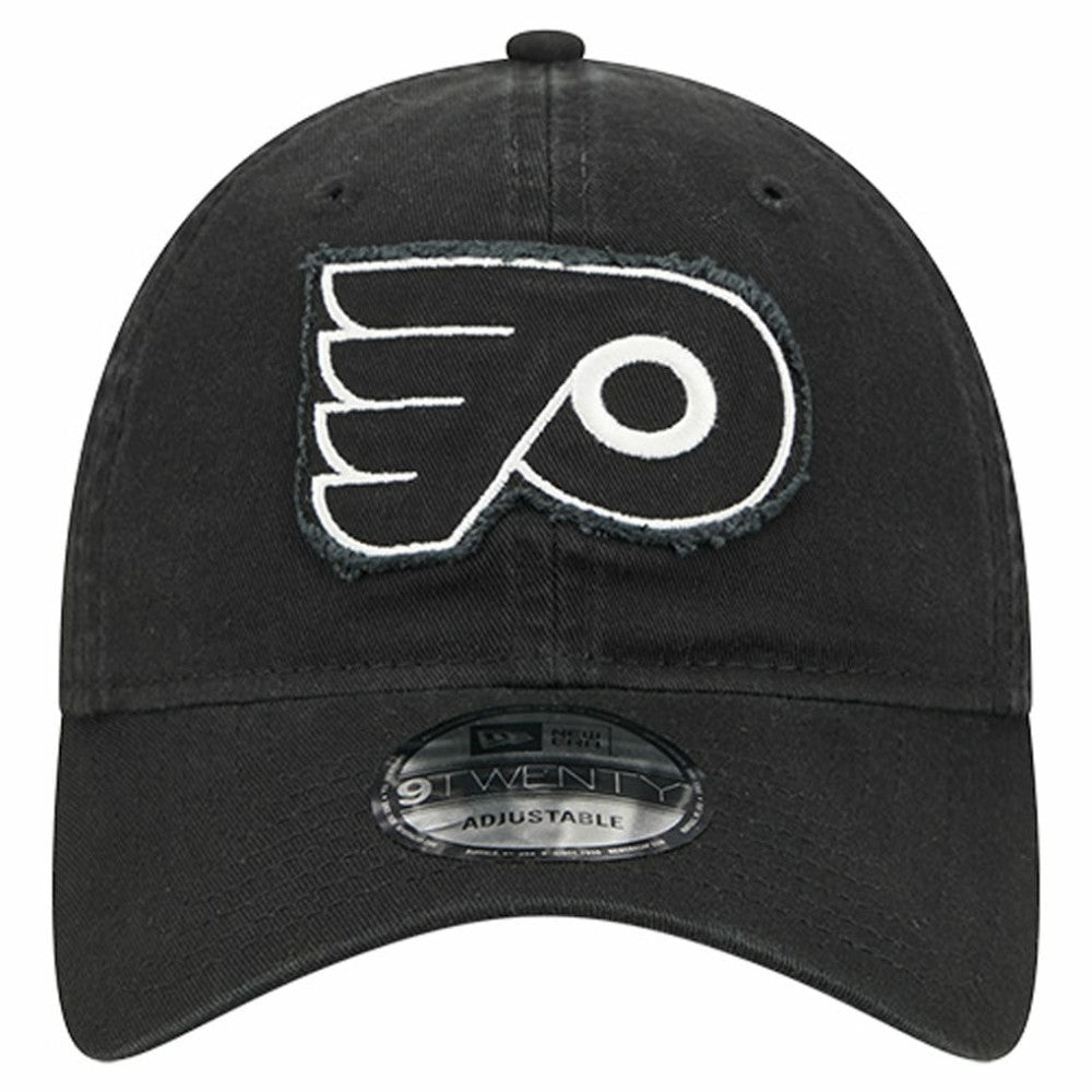 Philadelphia Flyers - New Era Stamp Fabric Applique 9TWENTY Adjustable Hat Black