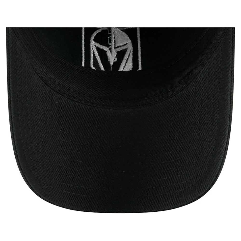 Vegas Golden Knights New Era Stamp Fabric Applique 9TWENTY Adjustable Hat Black