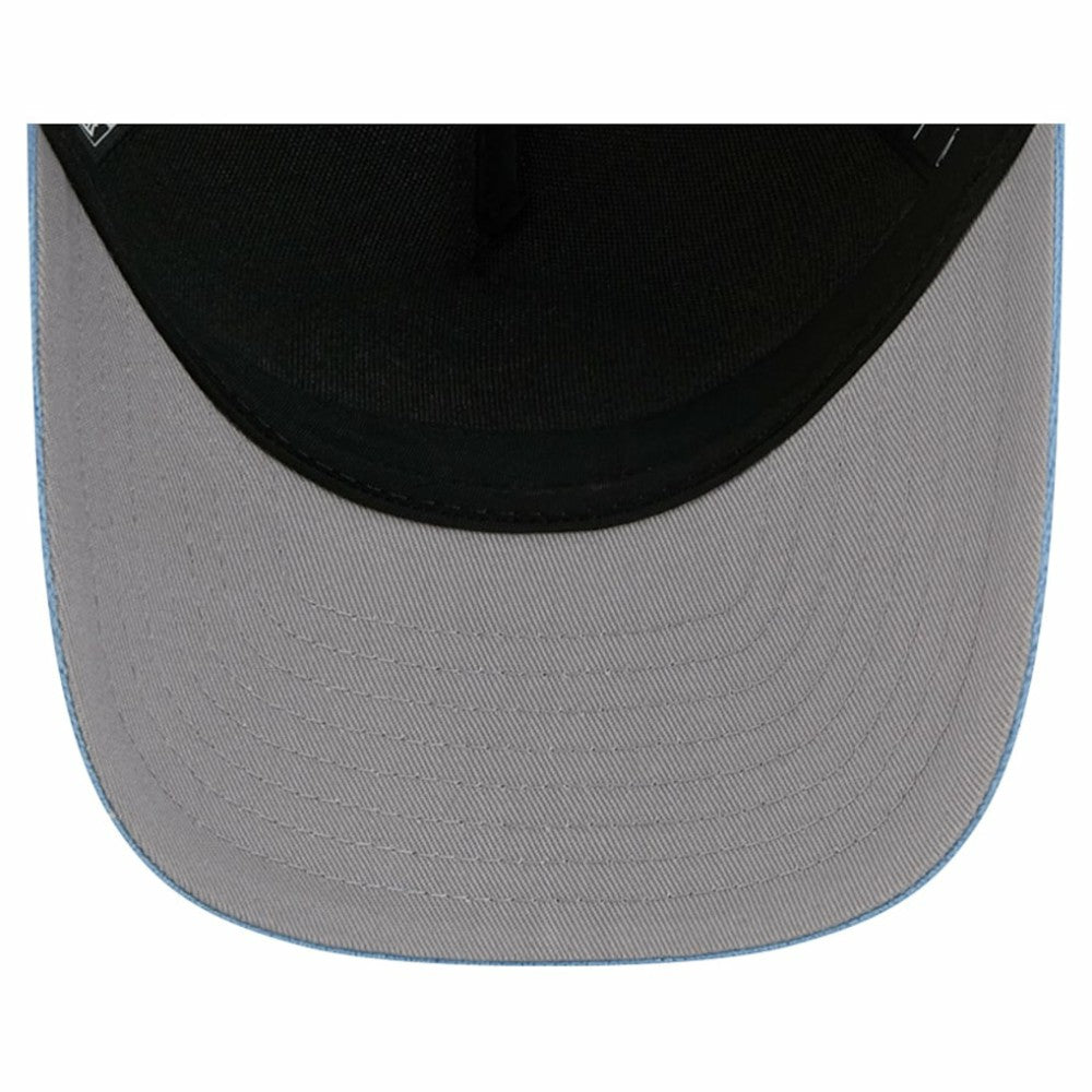Utah Mammoth - New Era Hockey Sock 9FORTY A-Frame M-Crown Adjustable Trucker Hat Light Blue/Black