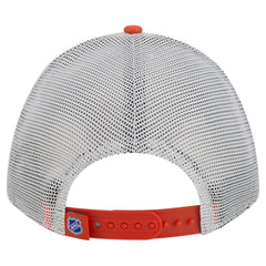 New York Islanders - New Era Hockey Sock 9FORTY A-Frame M-Crown Adjustable Trucker Hat Orange/Royal