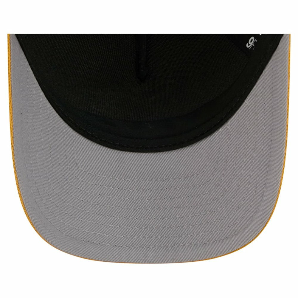 Nashville Predators - New Era Hockey Sock 9FORTY A-Frame M-Crown Adjustable Trucker Hat Gold/Navy