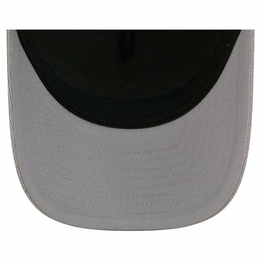 Los Angeles Kings - New Era Hockey Sock 9FORTY A-Frame M-Crown Adjustable Trucker Hat Silver/Black