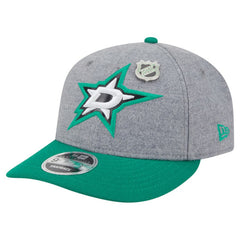 Dallas Stars - New Era Wool Pin Low Profile 9FIFTY Snapback Hat Kelly Green/Green