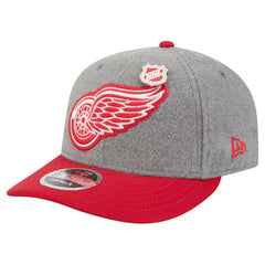 Detroit Red Wings - New Era Wool Pin Low Profile 9FIFTY Snapback Hat Gray/Red