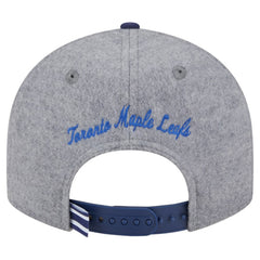 Toronto Maple Leafs - New Era Wool Pin Low Profile 9FIFTY Snapback Hat Gray/Blue