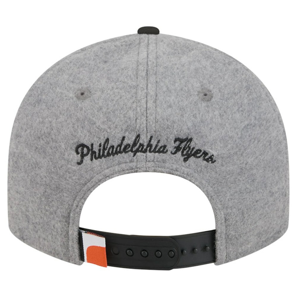 Philadelphia Flyers - New Era Wool Pin Low Profile 9FIFTY Snapback Hat Gray/Black