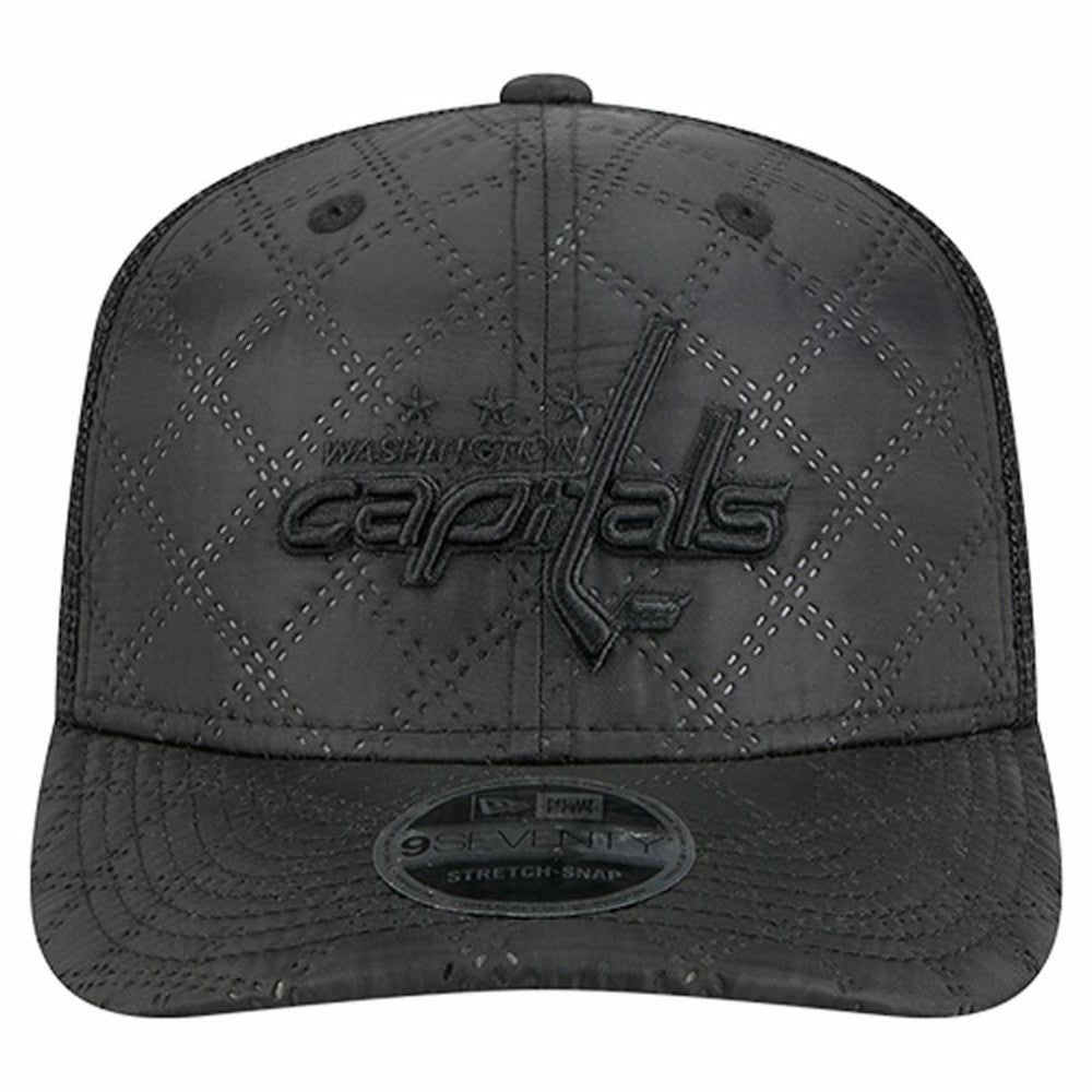Washington Capitals New Era Quilted Nylon 9SEVENTY Adjustable Trucker Hat Black