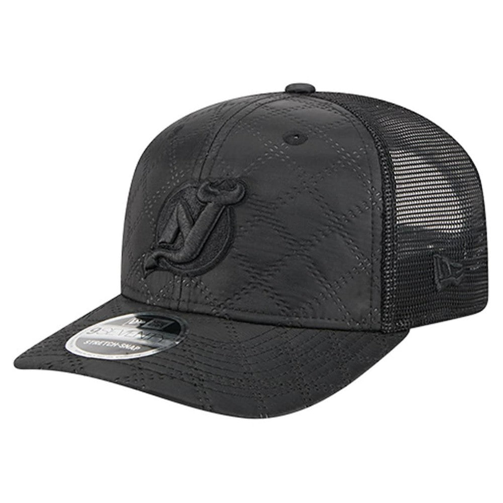 New Jersey Devils - New Era Quilted Nylon 9SEVENTY Adjustable Trucker Hat Black