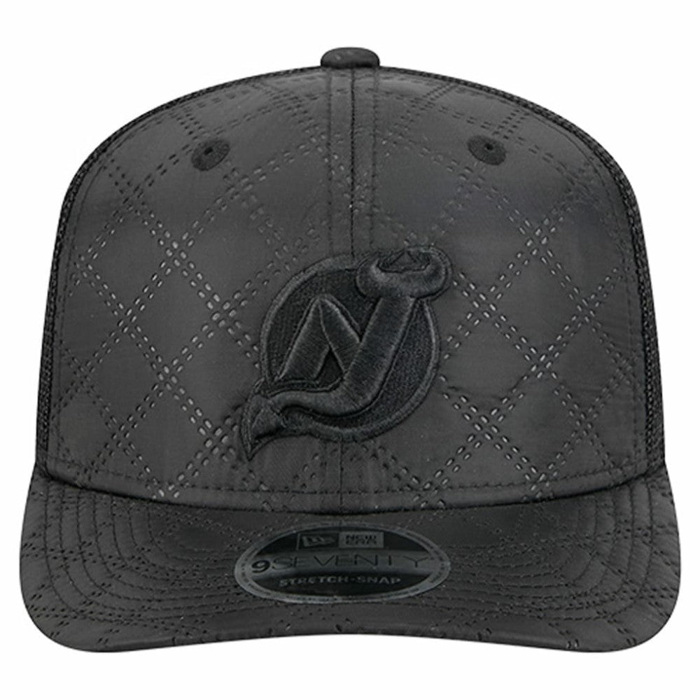 New Jersey Devils - New Era Quilted Nylon 9SEVENTY Adjustable Trucker Hat Black