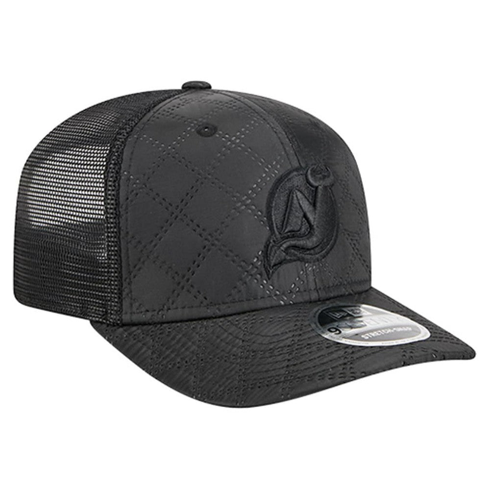 New Jersey Devils - New Era Quilted Nylon 9SEVENTY Adjustable Trucker Hat Black