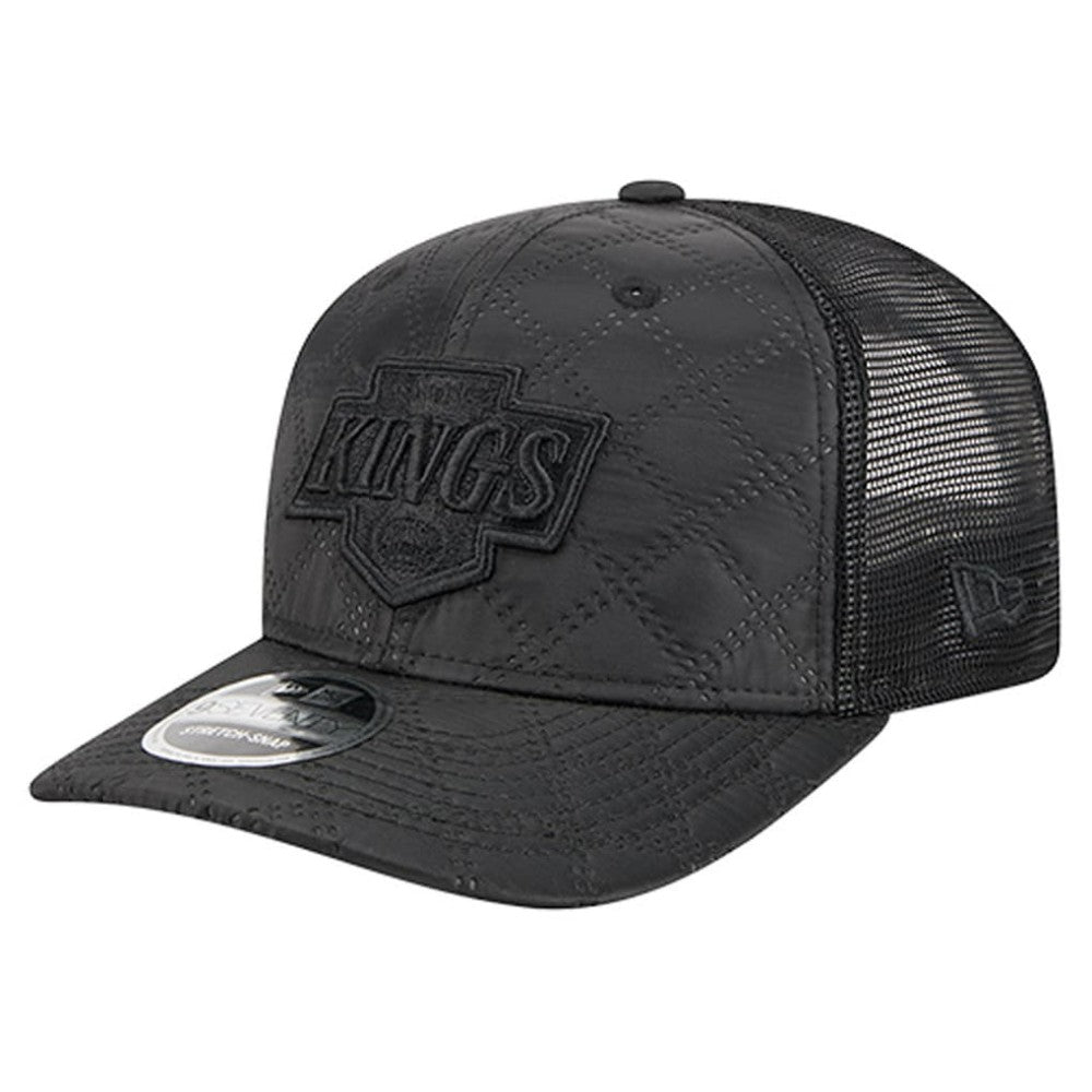 Los Angeles Kings - New Era Quilted Nylon 9SEVENTY Adjustable Trucker Hat Black