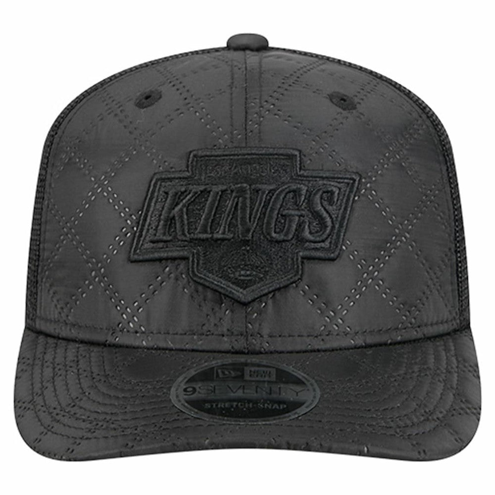 Los Angeles Kings - New Era Quilted Nylon 9SEVENTY Adjustable Trucker Hat Black
