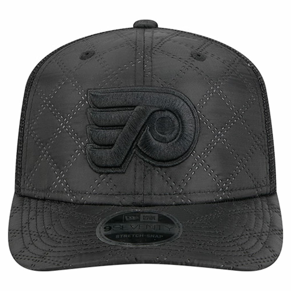 Philadelphia Flyers - New Era Quilted Nylon 9SEVENTY Adjustable Trucker Hat Black