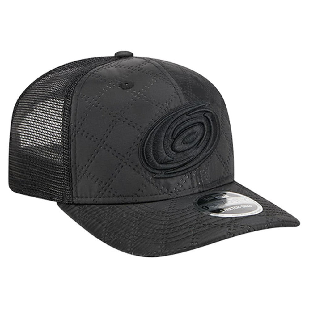 Carolina Hurricanes - New Era Quilted Nylon 9SEVENTY Adjustable Trucker Hat Black