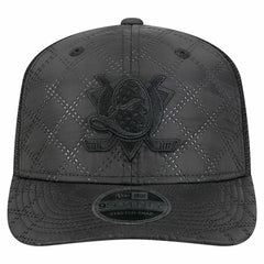 Anaheim Ducks - New Era Quilted Nylon 9SEVENTY Adjustable Trucker Hat Black