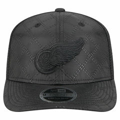 Detroit Red Wings - New Era Quilted Nylon 9SEVENTY Adjustable Trucker Hat Black
