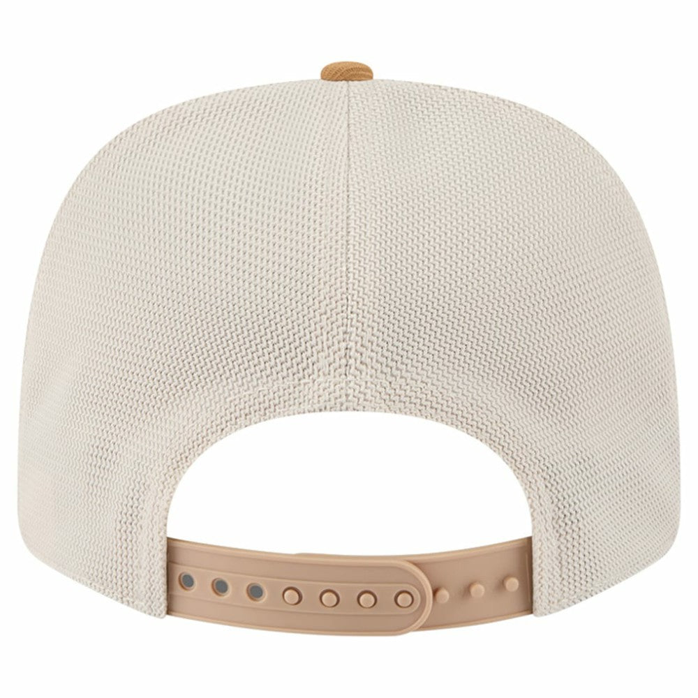 Vegas Golden Knights New Era Two-Tone Trucker 9SEVENTY Stretch Snap Adjustable Hat Tan/Light Brown