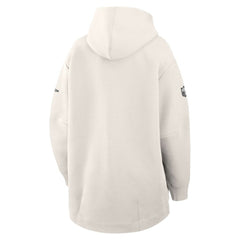 Philadelphia Eagles Women's Super Bowl LIX Opening Night Tech Fleece Full-Zip Hoodie Cream - Nike