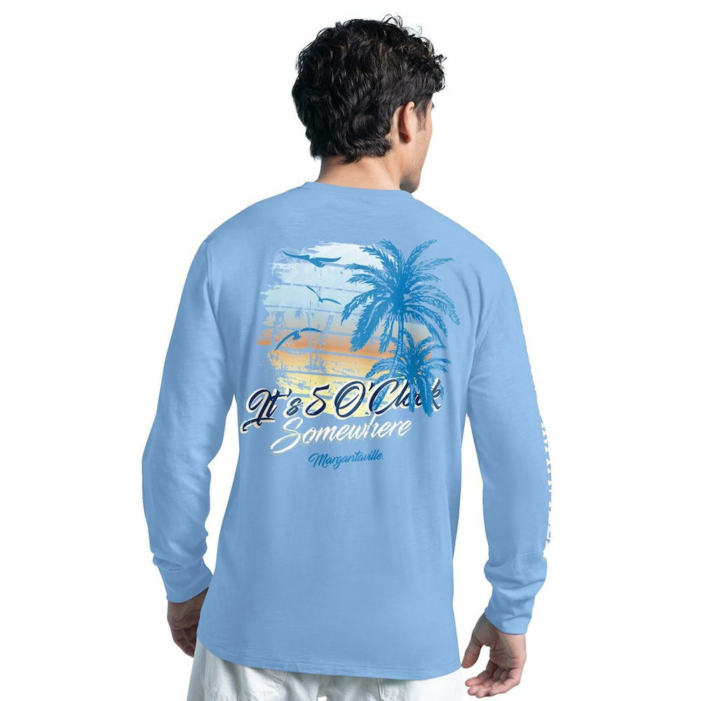 Dallas Cowboys G-III Sports by Carl Banks Margaritaville It's Five O'Clock Somewhere Long Sleeve T-Shirt Light Blue - NFL