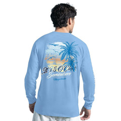 Dallas Cowboys G-III Sports by Carl Banks Margaritaville It's Five O'Clock Somewhere Long Sleeve T-Shirt Light Blue - NFL