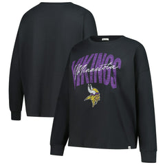 Minnesota Vikings '47 Women's Plus Size Muse Sydney Long Sleeve T-Shirt Black - 47 brand