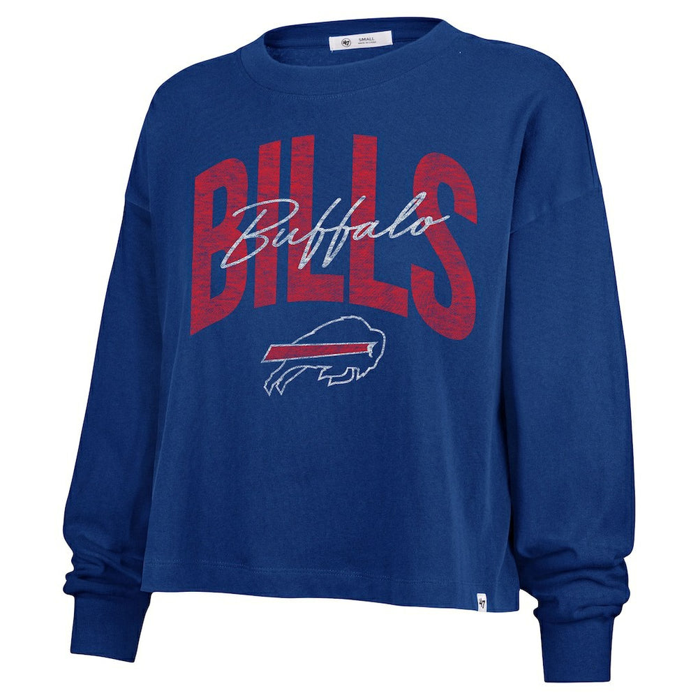Buffalo Bills '47 Women's Plus Size Muse Sydney Long Sleeve T-Shirt Royal - 47 brand