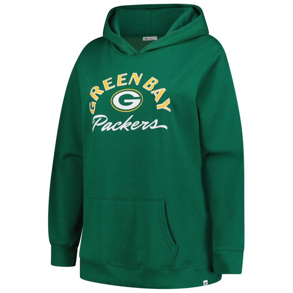 Green Bay Packers '47 Women's Plus Size Whirlwind Naomi Hoodie Green - 47 brand