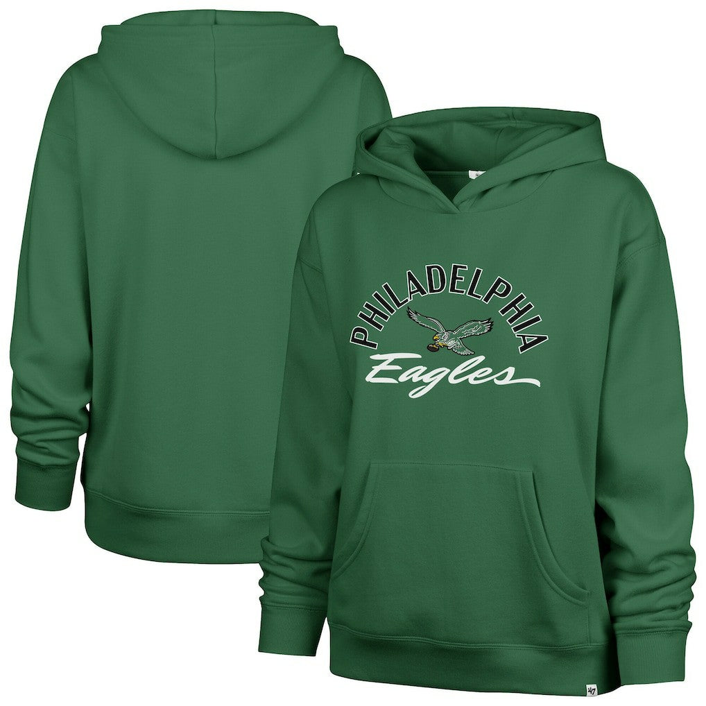 Philadelphia Eagles '47 Women's Plus Size Whirlwind Naomi Hoodie Kelly Green - 47 brand