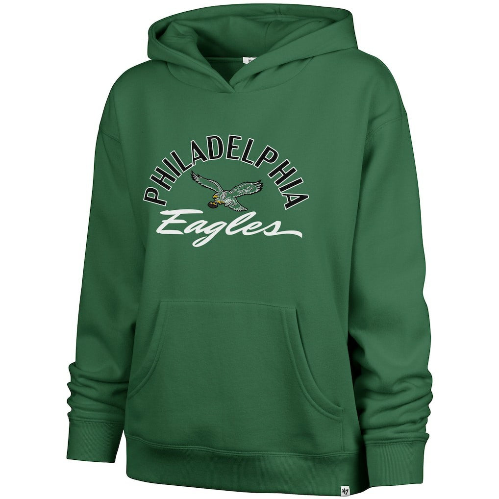 Philadelphia Eagles '47 Women's Plus Size Whirlwind Naomi Hoodie Kelly Green - 47 brand