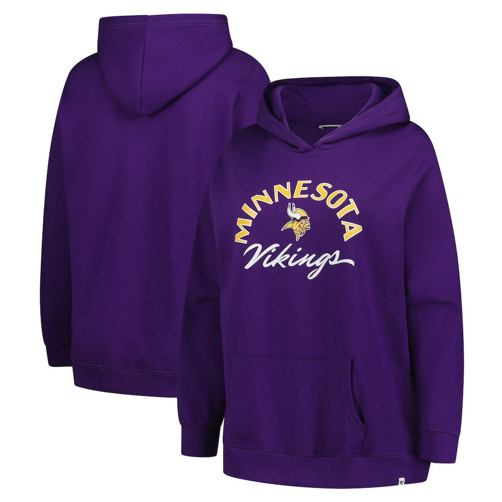 Minnesota Vikings '47 Women's Plus Size Whirlwind Naomi Hoodie Purple - 47 brand