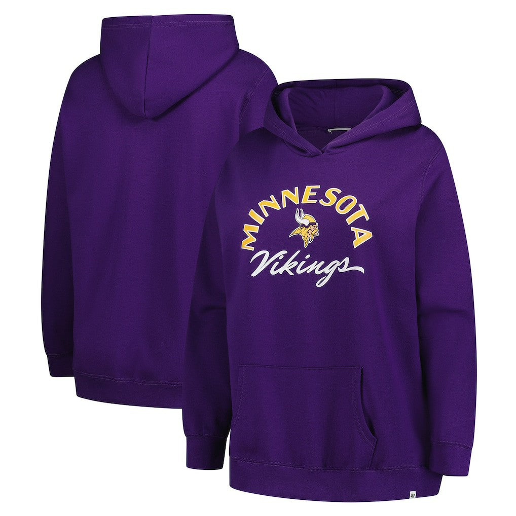 Minnesota Vikings '47 Women's Plus Size Whirlwind Naomi Hoodie Purple - 47 brand