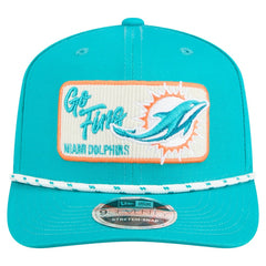 Miami Dolphins New Era Chant 9SEVENTY Stretch-Snap Hat Aqua - NFL
