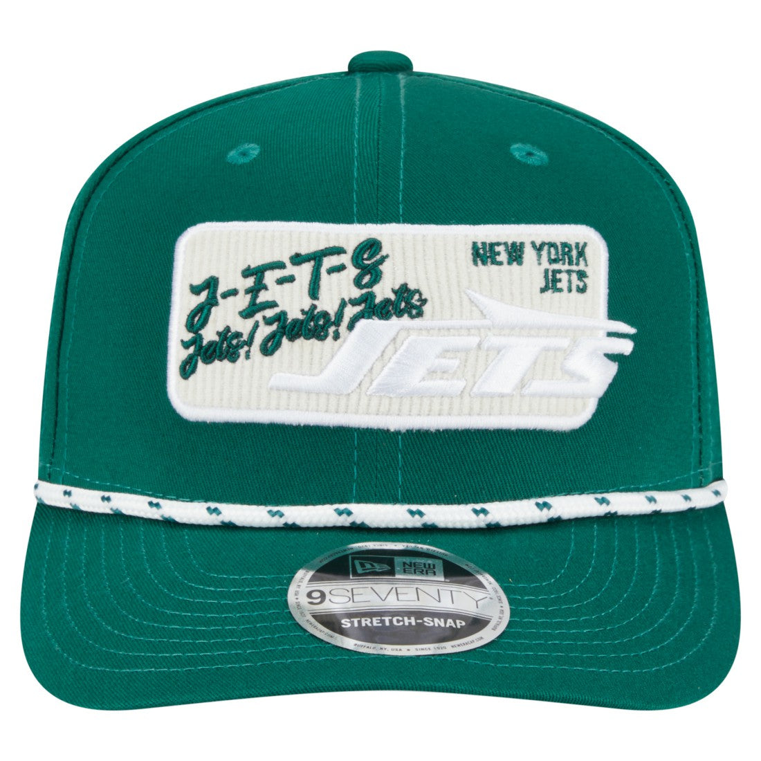 New York Jets New Era Chant 9SEVENTY Stretch-Snap Hat Green - NFL