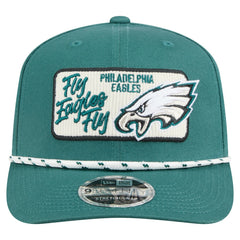 Philadelphia Eagles New Era Chant 9SEVENTY Stretch-Snap Hat Midnight Green - NFL