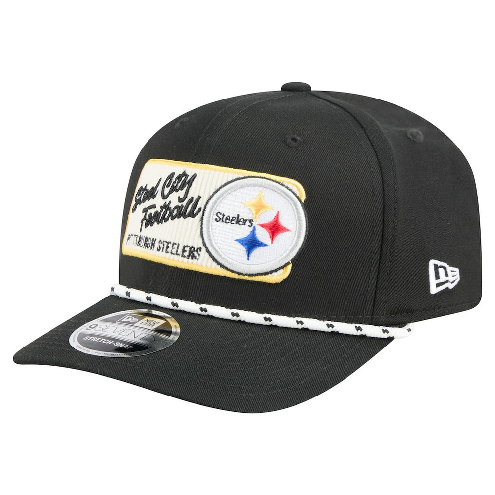 Pittsburgh Steelers New Era Chant 9SEVENTY Stretch-Snap Hat Black - NFL