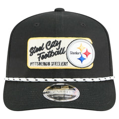 Pittsburgh Steelers New Era Chant 9SEVENTY Stretch-Snap Hat Black - NFL