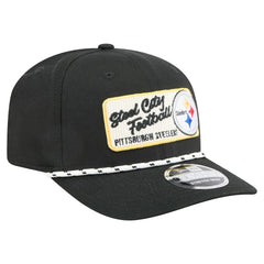 Pittsburgh Steelers New Era Chant 9SEVENTY Stretch-Snap Hat Black - NFL