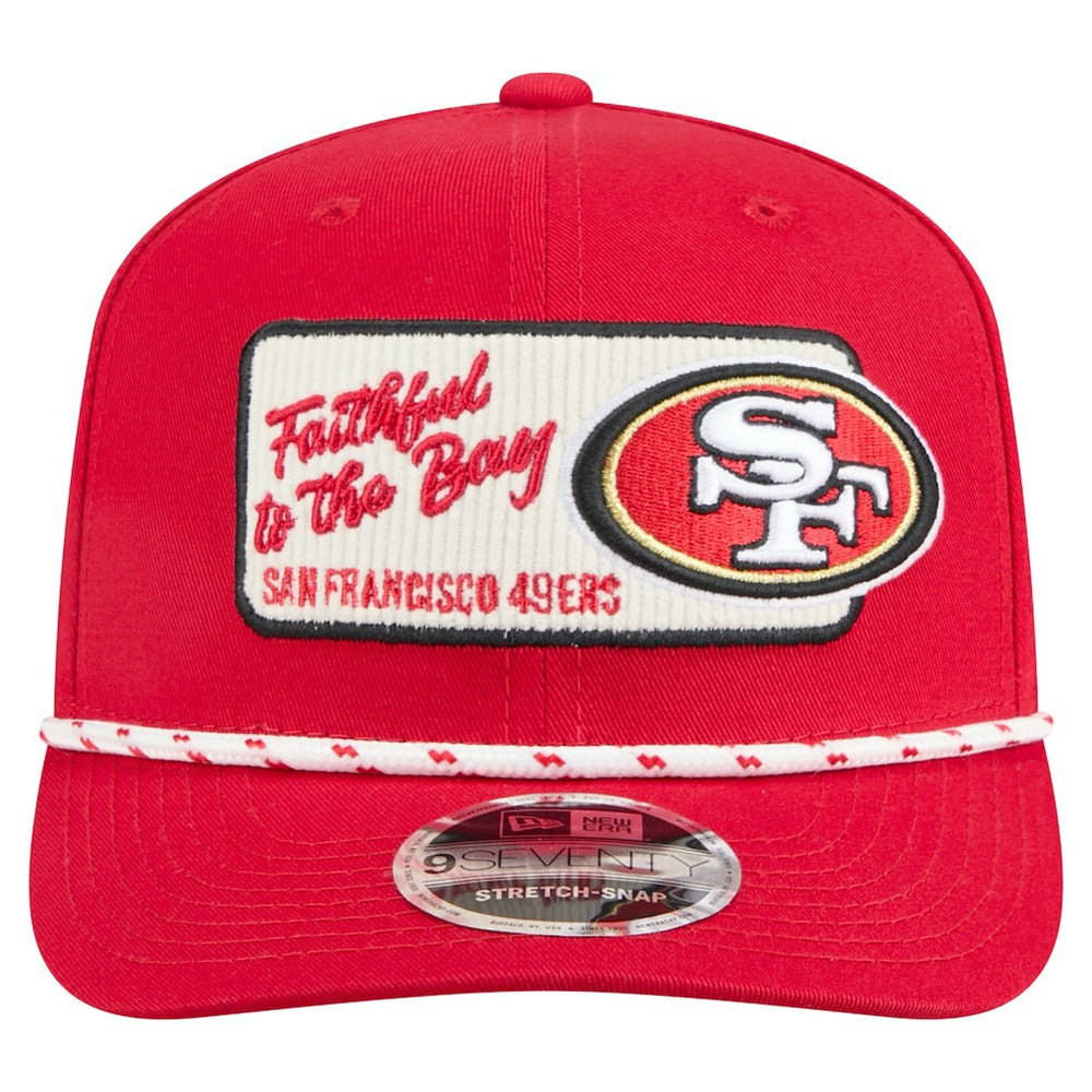 San Francisco 49ers New Era Chant 9SEVENTY Stretch-Snap Hat Scarlet - NFL