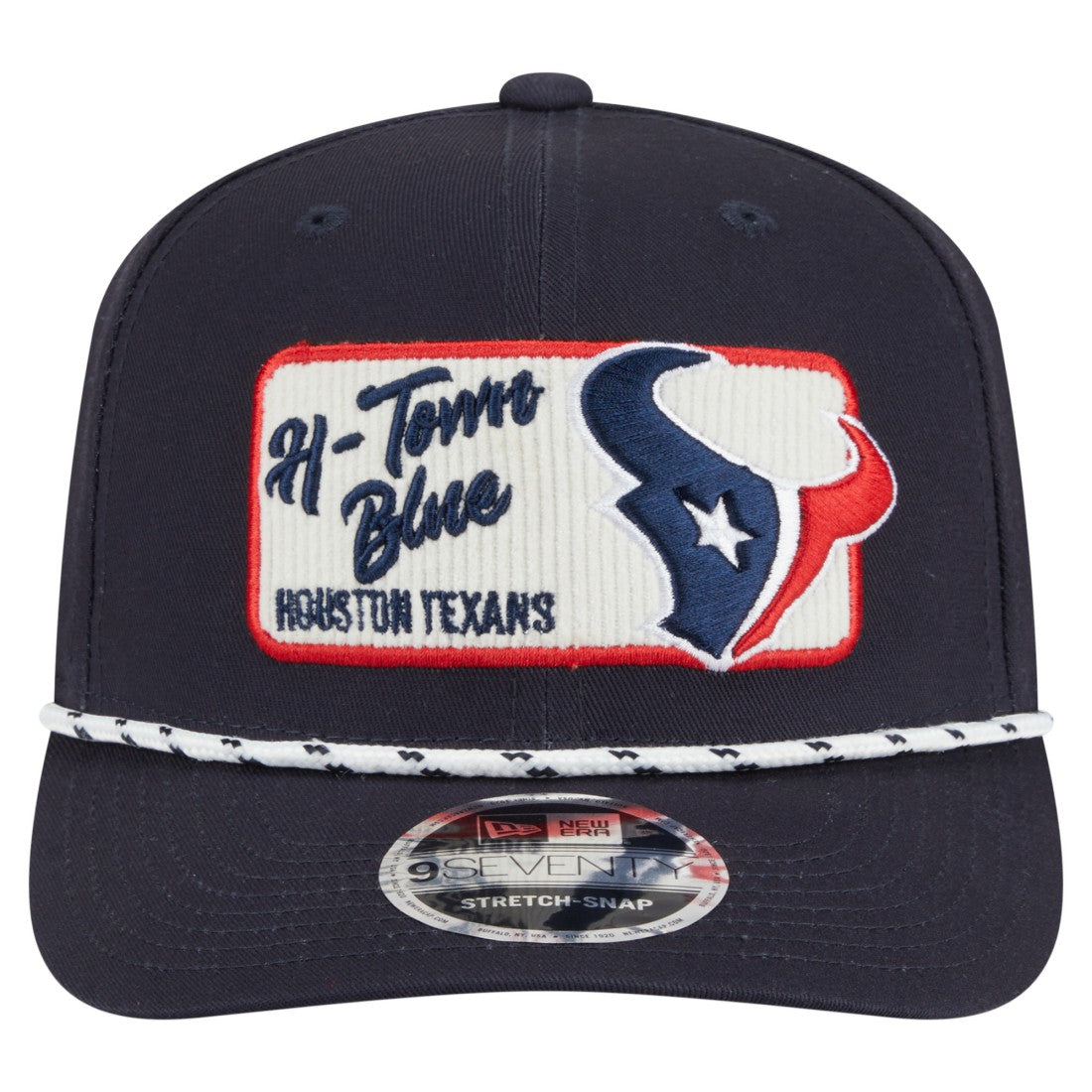 Houston Texans New Era Chant 9SEVENTY Stretch-Snap Hat Navy - NFL